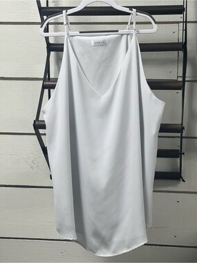 Evera B. Light Bluegray V-Neck Cami Tank Top